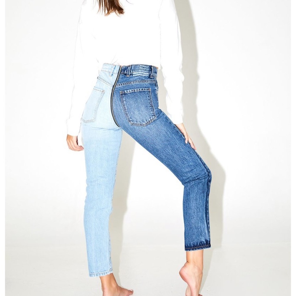 Revice yin yang crop jeans